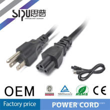 SIPU High quality y type power cord ac power cord 3 pin cable power cord